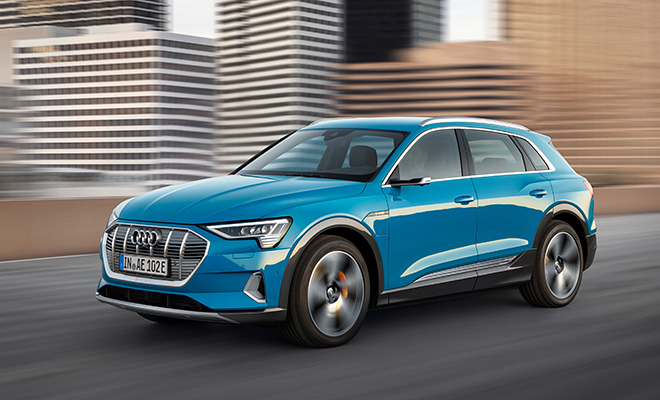 Audi E-Tron, laterale