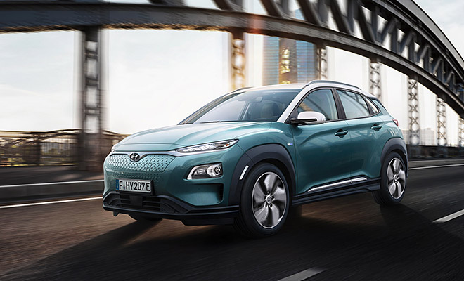 Hyundai Kona Electric, laterale