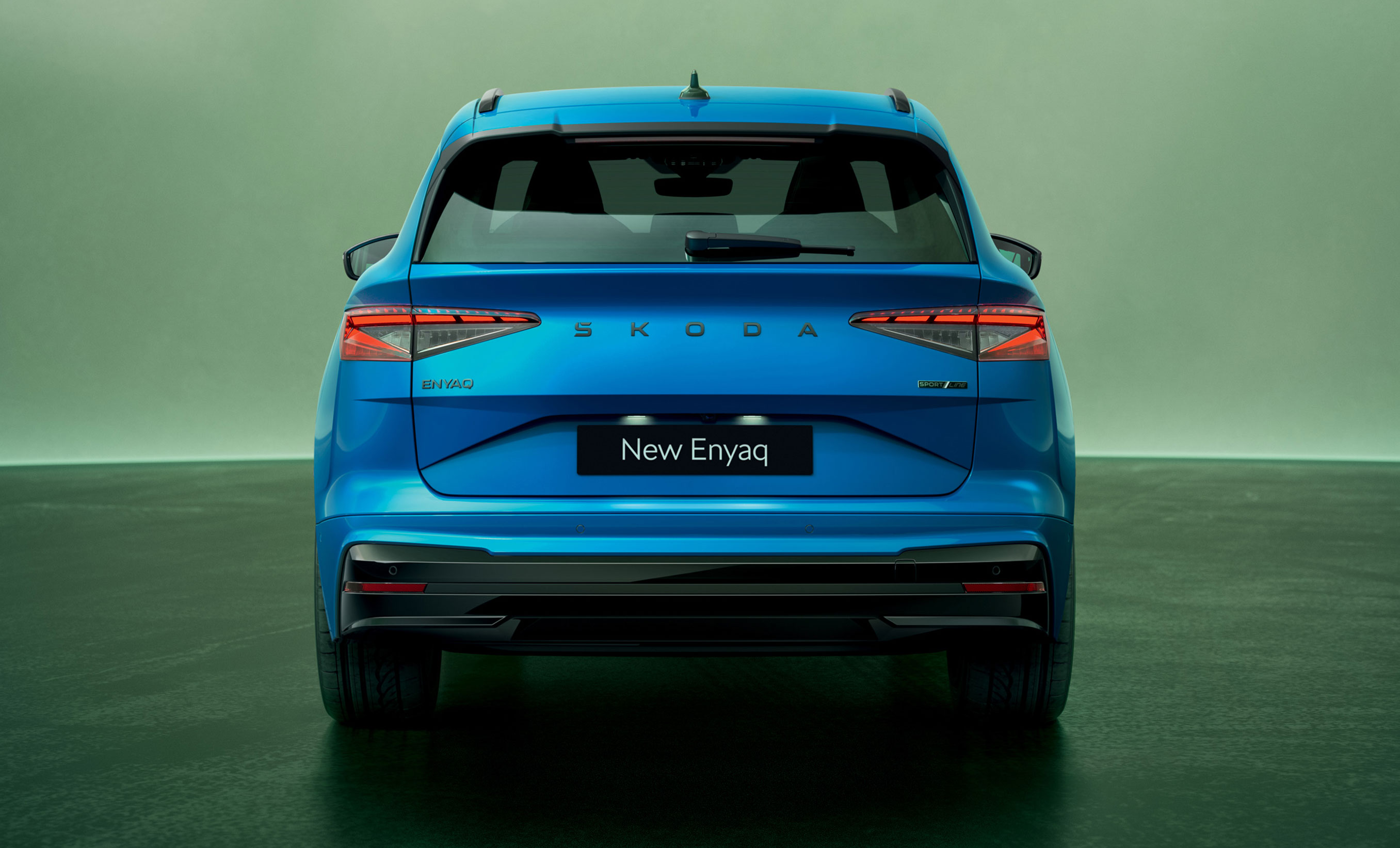 Skoda ENYAQ, vista posteriore