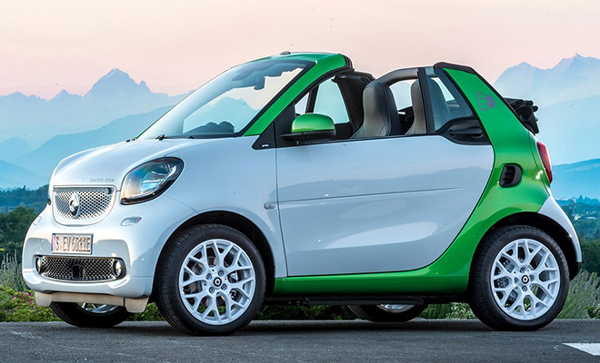 Smart EQ ForTwo Cabrio, laterale