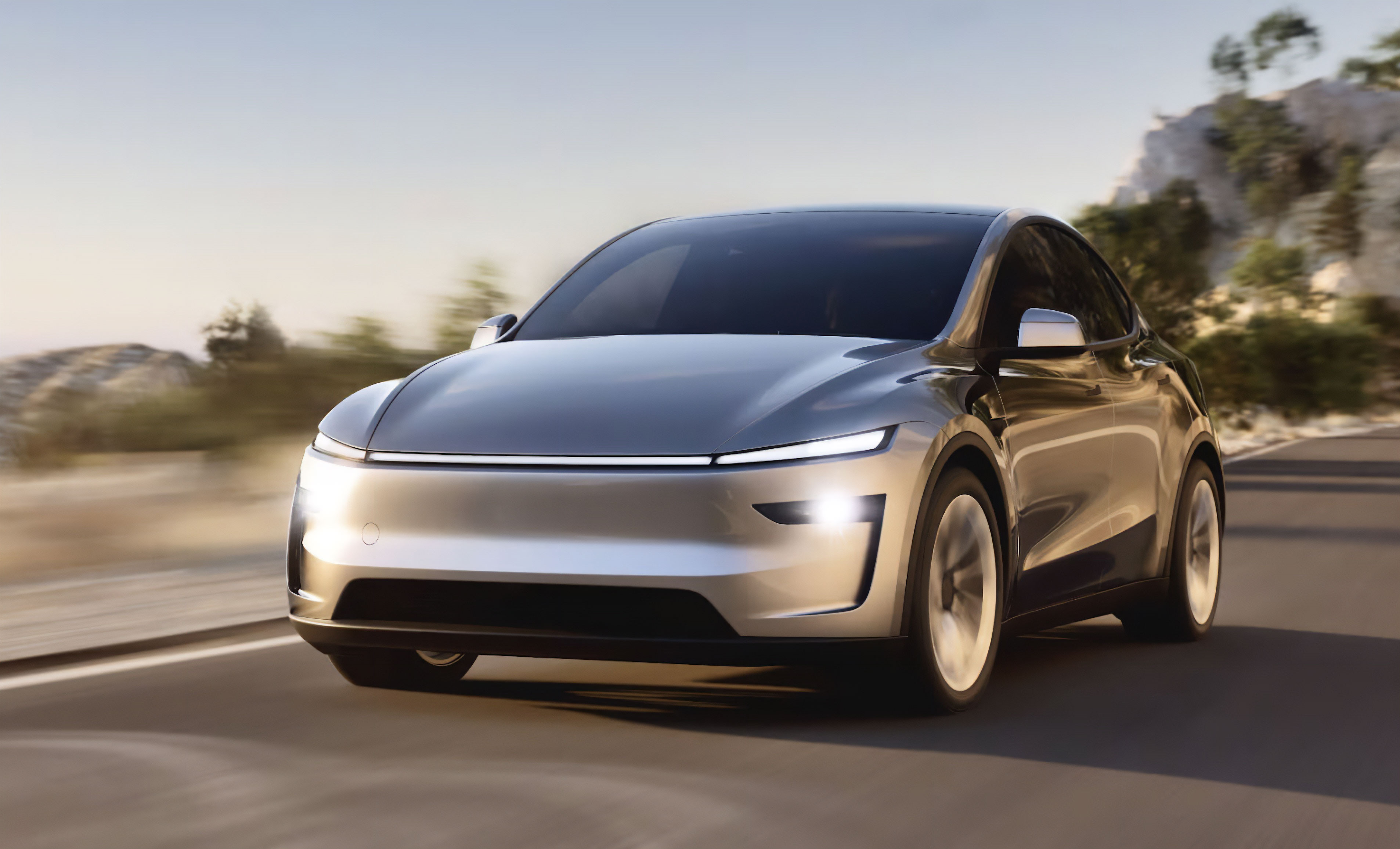 Tesla Model Y, vista frontale