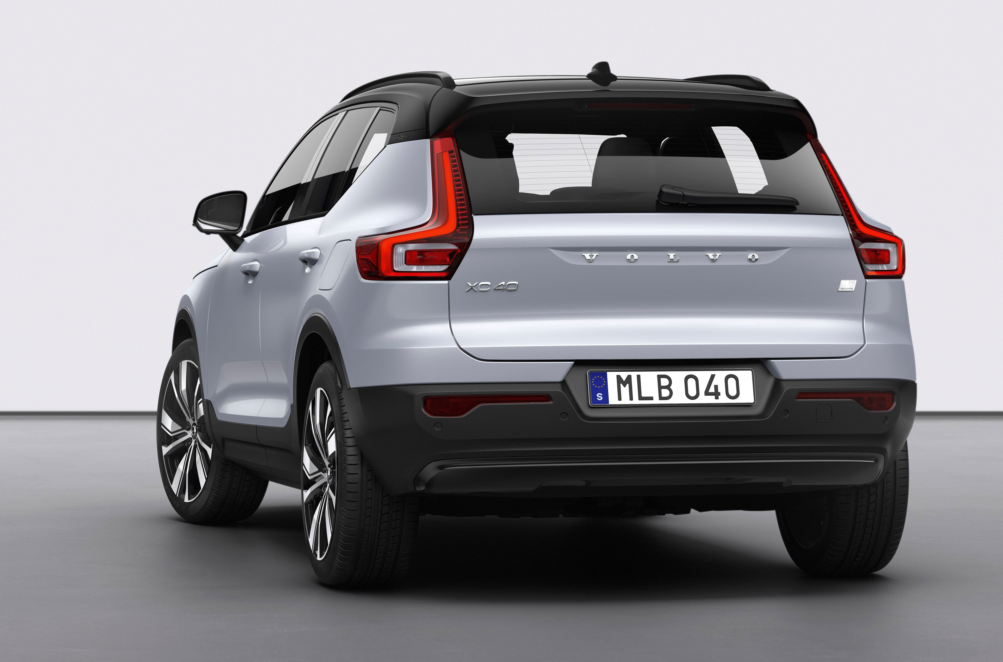 Volvo XC40 Recharge, vista posteriore